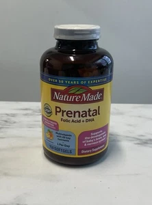 Nature Made Prenatal Folic Acid + DHA Multivitamin, 150 Softgels Exp 8/2026 - Picture 1 of 5
