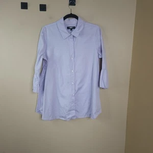 Slate & Willow Lilac Oxford Maternity Shirt Size L - Picture 1 of 10