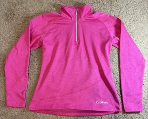Boulder Gear Sweater Women XS Quarter Zip Heather Hot Pink 2445R Fleece Outdoor - Picture 1 of 8