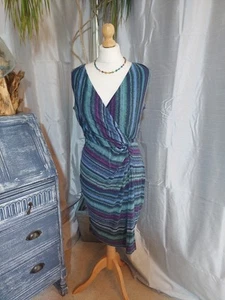 Gorgeous Phase Eight Dress Size 14 Striped Classic Elagant Wedding Ascot Cruise - Picture 1 of 6