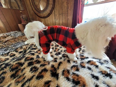 Wondershop  RED & BLACK BUFFALO PLAID FLANNEL PAJAMAS PUPPY/DOG SMALL - Image 1 of 4