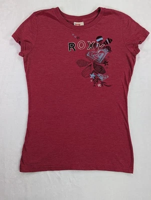 Roxy Paradise VTG Red Babydoll Cap Sleeve Large Tshirt - Image 1 of 4