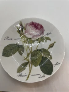 Roy Kirkham Redoute Pink Roses Large Replacement Saucer 6 5/8 " - Picture 1 of 8