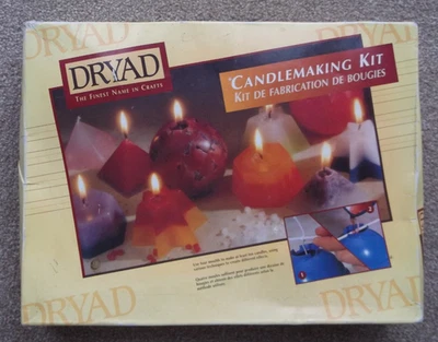 Vintage DRYAD Candle Making Starter Kit Retro Crafts Set. Wax Moulds, Wick, Dye - Image 1 of 4