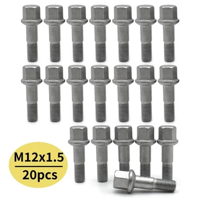 20x Tuercas de perno de rueda M12x1.5 0009904807 para Mercedes-Benz C124 W124 S124 W201 Foto 1 de 4
