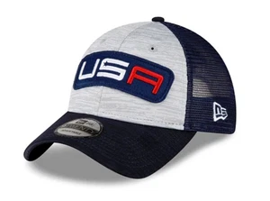 NEW Men's New Era Gray/Navy 2023 Ryder Cup Friday Round 9TWENTY Snapback Golf - Picture 1 of 2