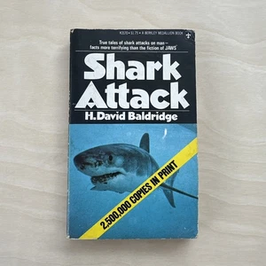 Shark Attack Book David Baldridge 2nd Print 1975 PB - Bild 1 von 5