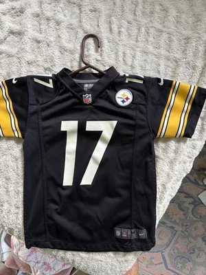 Mike Wallace 匹兹堡钢人队正品复制品 NFL 球衣 Nike 出品 — 第 1/2 张图片