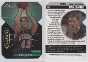2000 Sage Hit Prospector Emerald Die-Cut /300 Dan Langhi #P12 Rookie RC