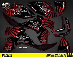 Kit Déco Quad pour / Atv Decal Kit for Polaris Outlaw - Outlaw Red - Bild 1 von 1
