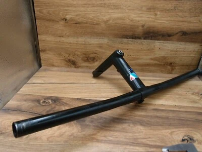 Guidão de aço plano WHEELER 1991 + haste de pena Wheeler por nL 25,4 mm - Imagem 1 de 4