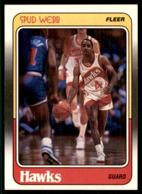 1988-89 Fleer Spud Webb Atlanta Hawks #4 - Image 1 of 2