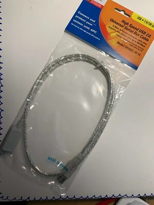 Universal Serial Bus Cable, High Speed USB 2.0 Model 19103CL-3F-1E - Image 1 of 4