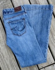 Express Stella Fit & Flare Cotton-Blend Stretch Blue Jeans (Women's 4R 31x30.5)