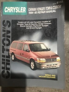 Chrysler Caravan and Voyager 1984 - 94 Repair Manual Chilton's 8155 Plymouth - Picture 1 of 2
