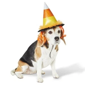 Hyde and Eek! Pet Candy Corn Witch Hat Costume Sizes XXS/XS, S/M New - Picture 1 of 6