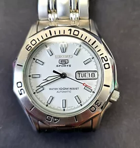 Seiko 5 Sports Armbanduhr Water Resistant 100m 21 Jewels 7S26-01G0 ~ T474h - Bild 1 von 7