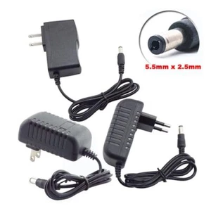 9V 1A 2A 3A Power Supply Charger AC DC Adapter EU/US Plug 5.5 x 2.5mm Converter - Picture 1 of 12