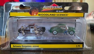 NEW Woodland Scenics #AS5540 HO Scale "Getaway Gangsters" - Picture 1 of 2