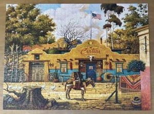 Charles Wysocki Jigsaw Puzzles Sunday Morning Stroll 1000 PC Preowned Complete - Picture 1 of 3