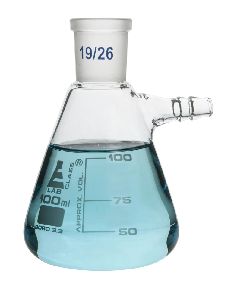 Frasco filtrante Eisco Labs 100 ml Buchner con tamaño de enchufe 19/26 Foto 1 de 1