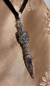 Großer massiver Masterpiece PHURBA Anhänger aus NEPAL, 925er Silber, 29Gr. - Bild 1 von 3