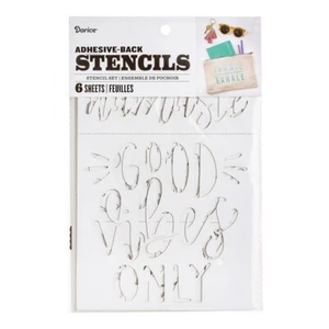 Darice - Wellness Designs - 6 x 8 Adhesive Stencil Set 6/pk Health 30092523 - Picture 1 of 3