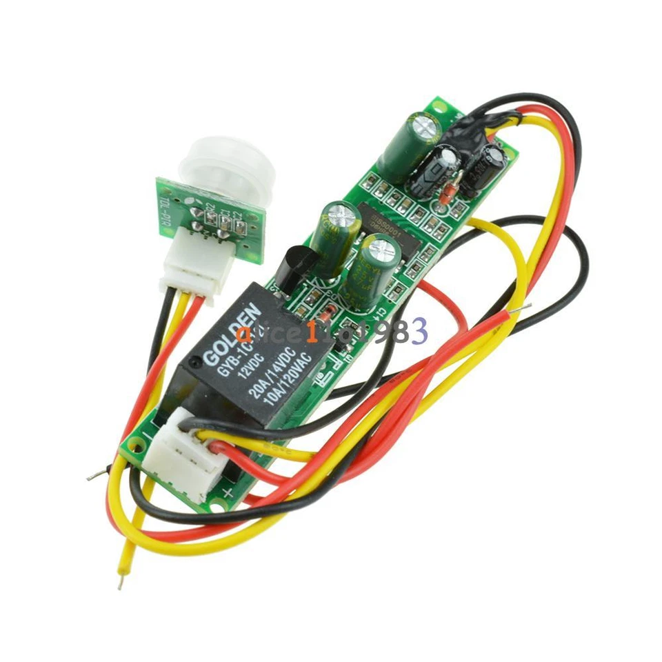 DC 12V 5A IR Pyroelectric Infrared PIR Motion Sensor Detector Module - Image 1 of 1
