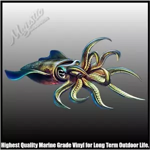 SQUID - 210mm x 120mm - BOAT DECAL - STICKER - Bild 1 von 1
