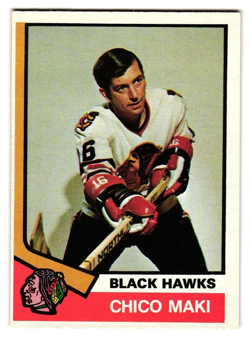 1974-75 O-Pee-Chee #395 Chico Maki Chicago Blackhawks OPC SKU#VS1107