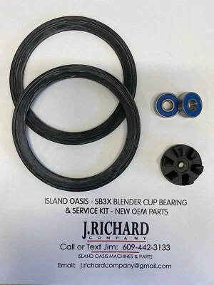 ISLAND OASIS - SB3X BLENDER CUP PITCHER BEARING & SERVICE KIT - OEM PARTS