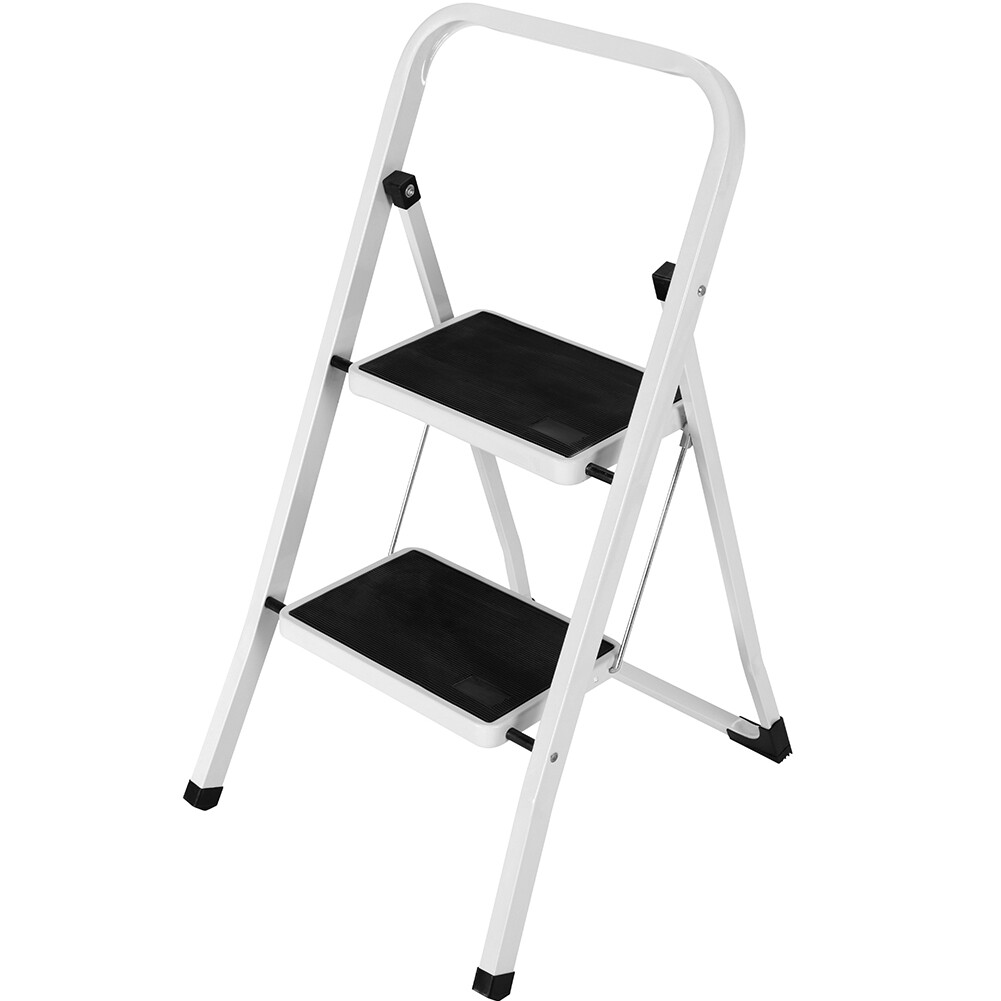 Scaletta Acciaio Facal 4 Gradini Antiscivolo Pieghevole Tasto - Foto 7