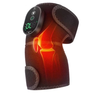 Electric Heated Knee Massager Shoulder Brace Massage Vibration Joint Pain Relief - Picture 1 of 15