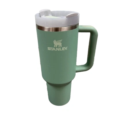 Stanley Adventure Travel Quencher 40oz Tumbler Seafoam Green No Straw Light Use - Image 1 of 4