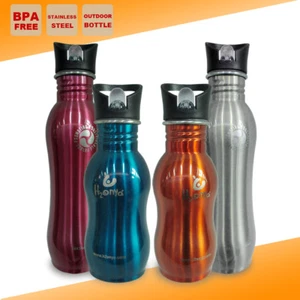 Stainless Steel Water Bottle BPA FREE Camping Outdoor Sport Training Kettle - Picture 1 of 11