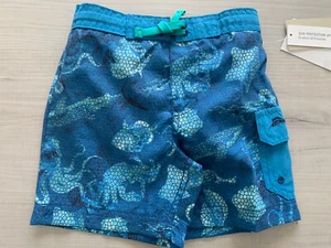 NWT Tommy Bahama Toddler Boy's 2T Blue Swim Trunks Shorts Lined Ocean UPF 50 - Picture 1 of 3