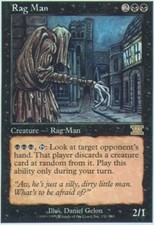 MTG magic cards 1x x1 Light Play, English Rag Man 6th Edition