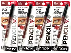 (4) Revlon Colorstay Multi Player Eye Pencil Sealed 406 - Queen Of Hearts - Picture 1 of 3
