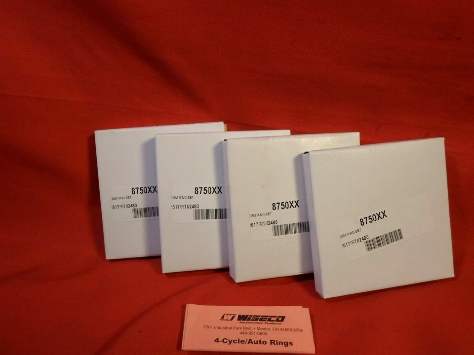 Wiseco Piston Rings 4 Cylinder SET 87.5mm  8750XX RINGS - Image 1 of 3