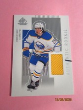 2022-23 SP GAME USED 2 ROOKIE JERSEY OWEN POWER RC & JAKUB LAUKO RC