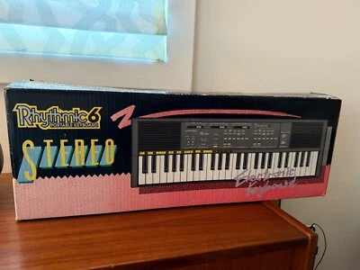 Rhythmic 6 Portable Keyboard Squarewave Synth Drum Machine Retro Analog Lofi  - Image 1 of 4