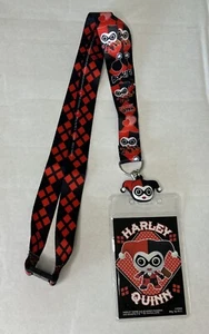 DC Comic Harley Quinn Lanyard with PVC Dangle - Picture 1 of 6