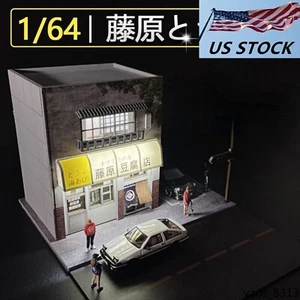 1/64 Dioramas 3D Construcción Inicial D Fujiwara Tienda de Tofu para Modelo de Estacionamiento de Automóviles - Imagen 1 de 12