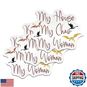 (3PCS) MY HOUSE MY CHAIR My Woman Sticker Iron Flame Sticker Fourth Wing Drag - Picture 1 of 5