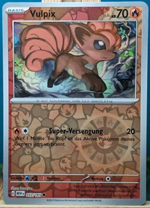 POKEMON - 151 - Vulpix - 037/165 - REVERSE HOLO - alemán - Imagen 1 de 1