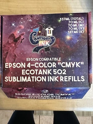 Epson-4- Color CMYK ECOTANK 502 RECARGAS DE TINTA DE SUBLIMACIÓN Foto 1 de 3
