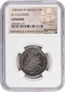 1783 Mo FF Mexico 2 Reales El Cazador Genuine NGC #85174 - Picture 1 of 2