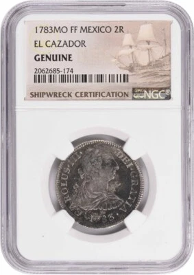 1783 Mo FF Mexico 2 Reales El Cazador Genuine NGC #85174 - Image 1 of 2
