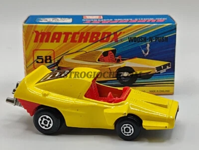 MATCHBOX LESNEY SUPERFAST 58 WOOSH N PUSH VINTAGE 1972 DIECAST IN BOX - Immagine 1 di 4