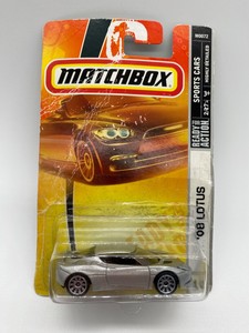 Matchbox 08 Lotus in silver on damaged sealed long card
